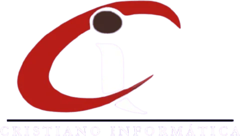 Logo da Cristiano Informática: um C vermelho com o i branco e o nome embaixo